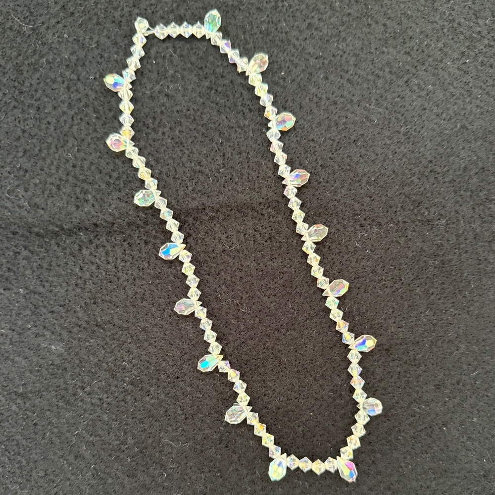 AURORA BOREALIS CZECH CRYSTAL NECKLACE